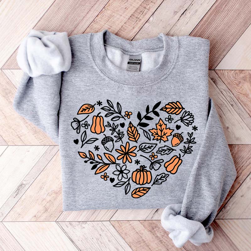 Vintage Pumpkin Cottagecore Fall Sweatshirt