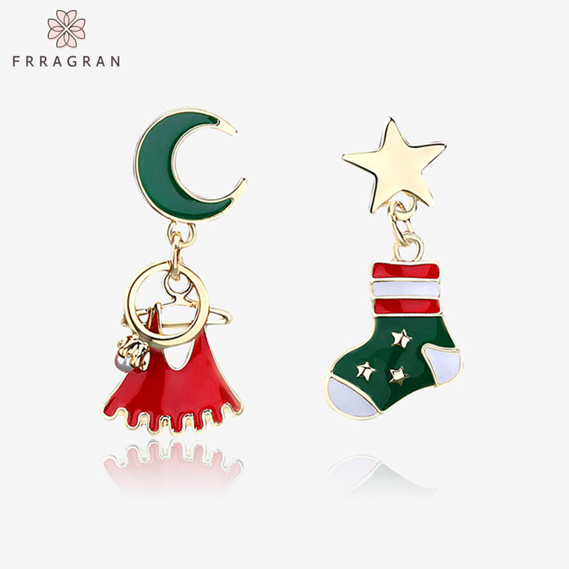 Cute Christmas Sock Earrings