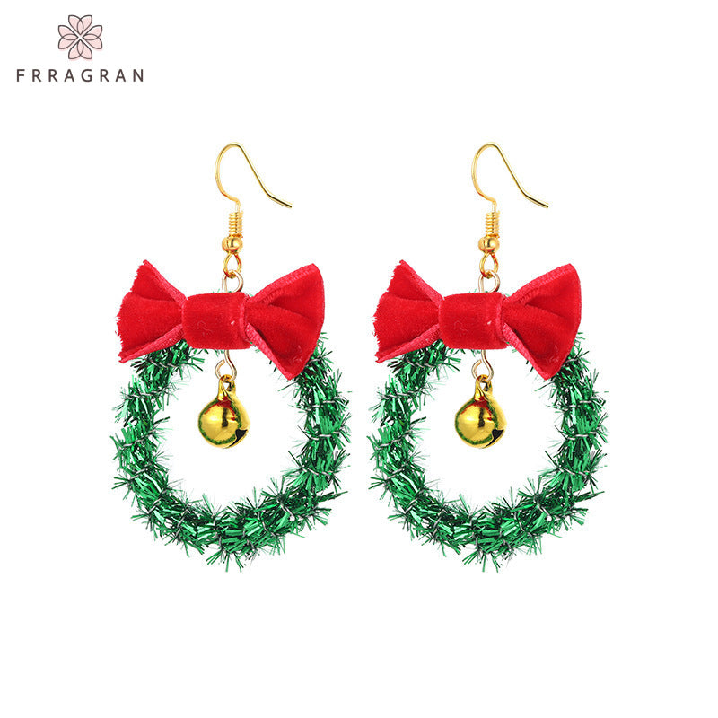 Christmas Garland Bell Earrings