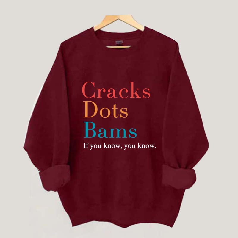 Cracks Dots Bams Sweatshirt