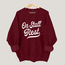 Funny Horse On Stall Rest Sweatshirt