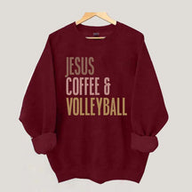 Jesus Coffee Volleyball Sweatshirt