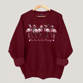 Pink Fa La La Mingo Christmas Sweatshirt