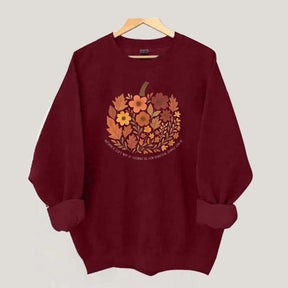 Autumn Leaves Faith Fall Crewneck Sweatshirt
