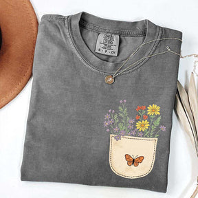 Wild Flowers Pocket Comfort Color T-Shirt