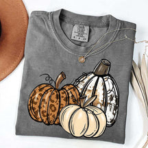 Leopard Pumpkin Thanksgiving Gift T-Shirt