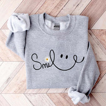 Cute Fall Daisy Smile Sweatshirt