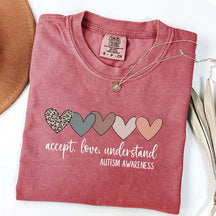 Accept Love Understand Autism Acceptance T-Shirt