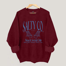Custom Salty Co Beach Social Club Sweatshirt