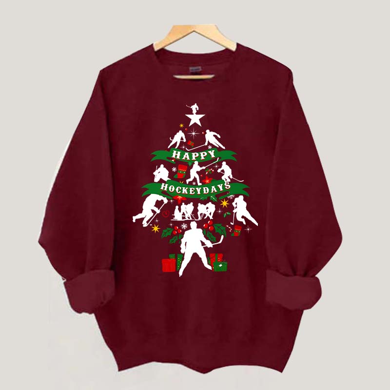 Happy Hockeydays Christmas Sweatshirt