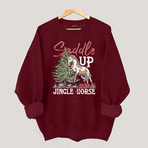 Saddle Up Your Jingle Horse Sweatshirt