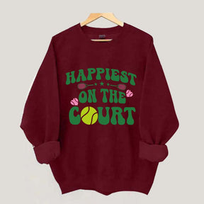 Happiest on The Court Sweatshirt