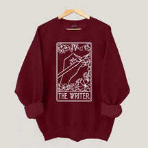 The Writer Flowers Tarot Card Sweatshirt