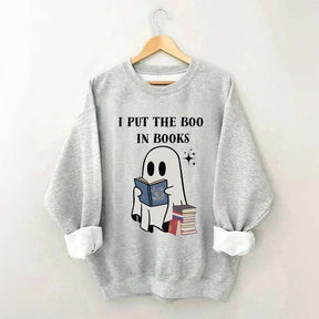 I Put The Boo In Books Sweatshirt