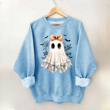 Halloween Lace Ghost Boo Sweatshirt