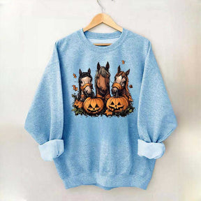 Halloween Horse Pumpkin Sweatshirt