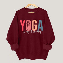 Yoga Is My Therapy Sweatshirt