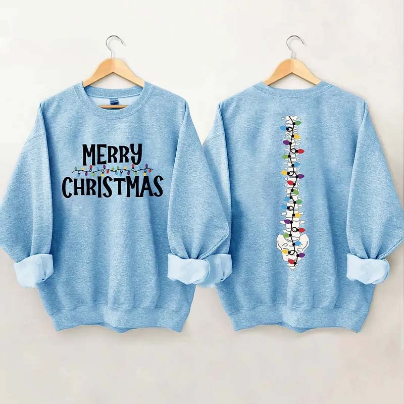 Light Merry Christmas Sweatshirt