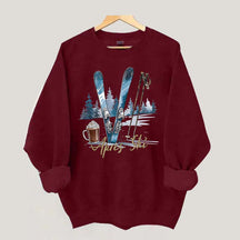 Apres Ski Skifahrer Schokolade Coffee Sweatshirt