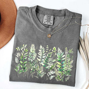 Botanical Fern Leaves Green Foliage T-Shirt