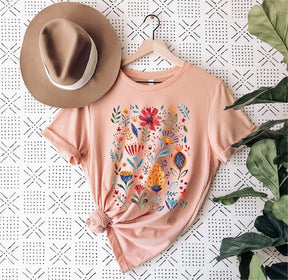 Vintage Style Wildflower Camiseta