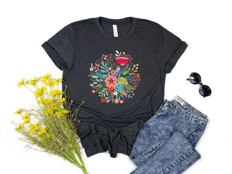 Floral Graphic Print T-shirt