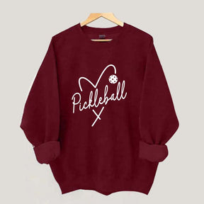 Pickleball Heart Sweatshirt