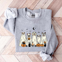 Spooky Season Moon Ghost Dogs Sweatshirt