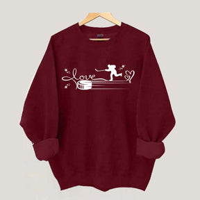 Coffee Hockey Dogs Coach Sweatshirt