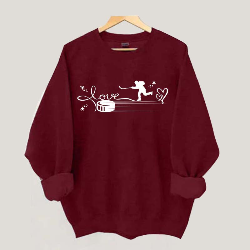 Coffee Hockey Dogs Coach Sweatshirt