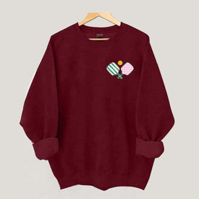 Cute Preppy Pickleball Sweatshirt