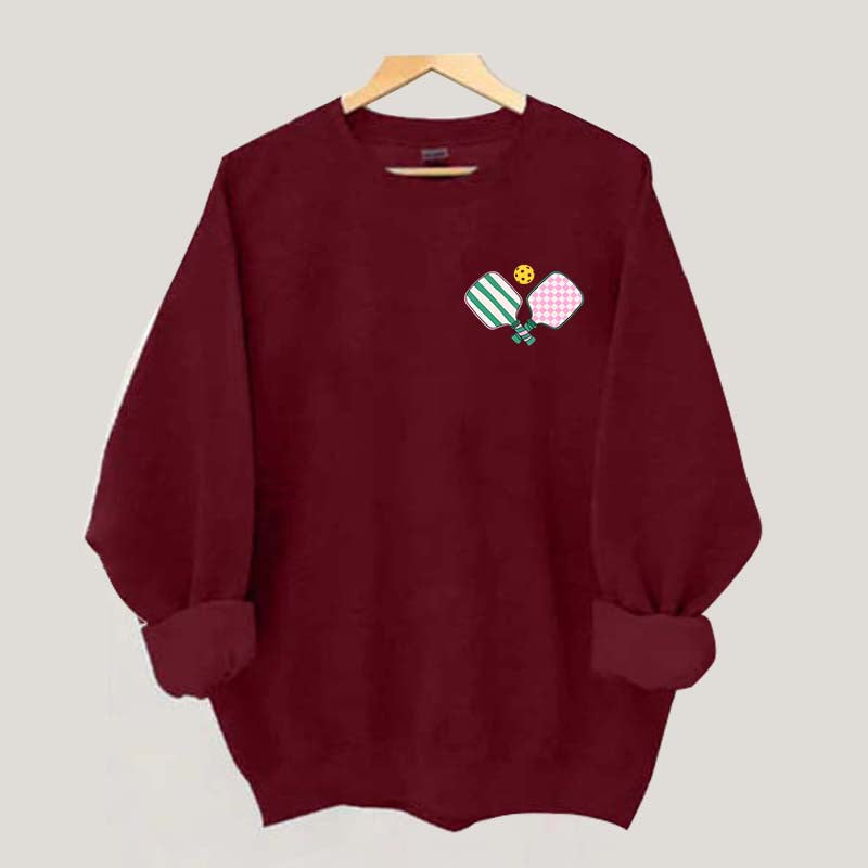 Cute Preppy Pickleball Sweatshirt