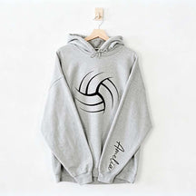 Personalized Volleyball Mom Name Hoodie