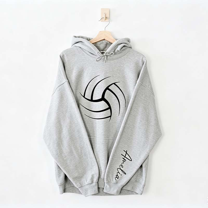 Personalized Volleyball Mom Name Hoodie
