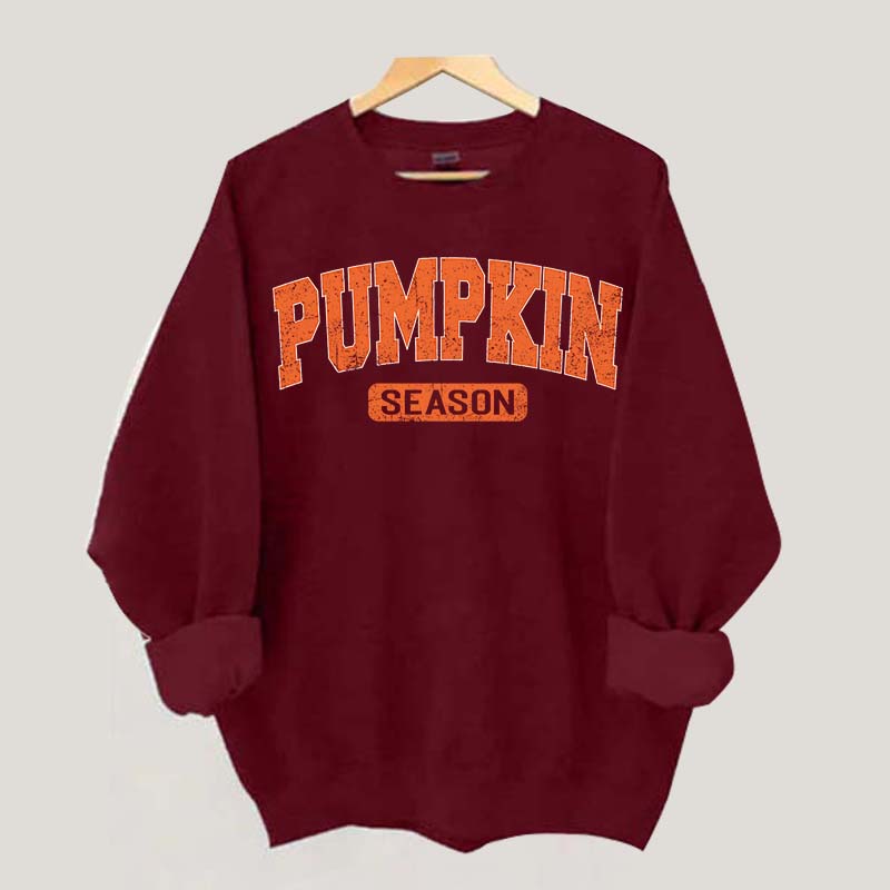 Retro Autumn Pumpkin Season Sweatshirt