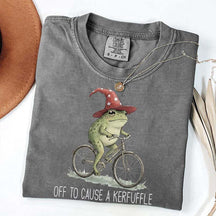 Off To Cause A Kerfuffle Frog T-Shirt