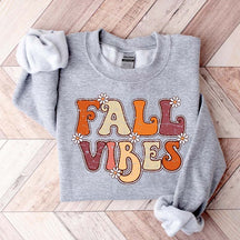 Fall Vibes Flowers Cute Sweatshirt