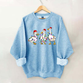 Christmas Duck Merry Bright Sweatshirt