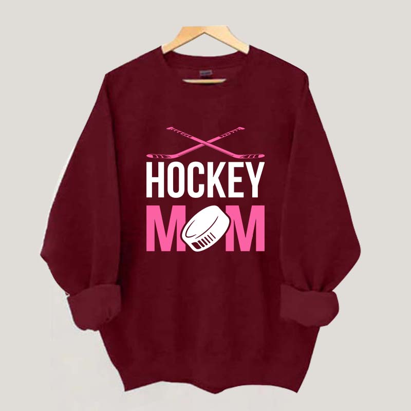 Hockey Mom Pink Sweatshirt