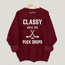 Classy Hockey Mom Sweatshirt