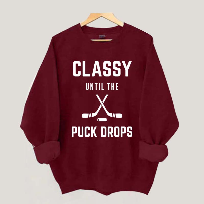 Classy Hockey Mom Sweatshirt