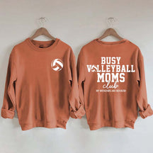 Busy Volleyball Mom Club Sweatshirt