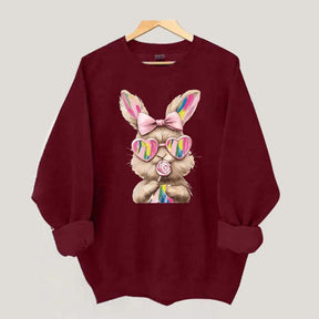 Stylish Bunny Easter Sweatshirt