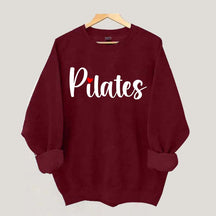 Pilates Red Heart Sweatshirt