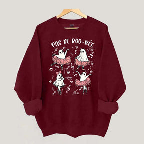 Pas De Boo-rée Halloween Ghost Sweatshirt