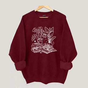 Cat Reading Book Sweatshirt