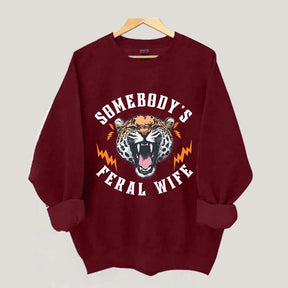 Trendy Feral Wife Leopard Sweatshirt