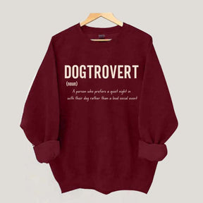 Funny Dog Lover Dogtrovert Sweatshirt