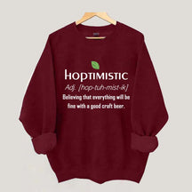 Hoptimistic Beer Drinker Sweatshirt