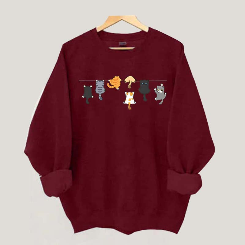 Cat Peeking Lover Sweatshirt